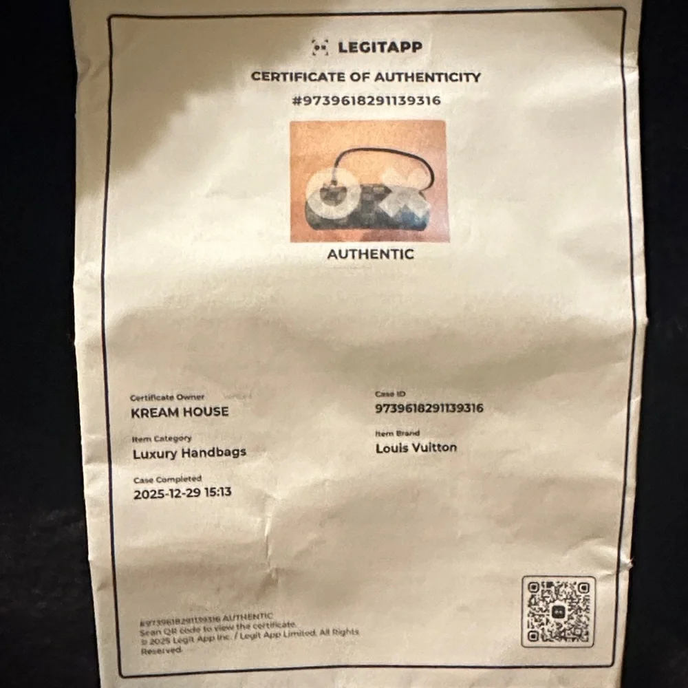 LOUIS VUITTON Damier Ebene Papillon Pouch LV Auth - Picture 7 of 10